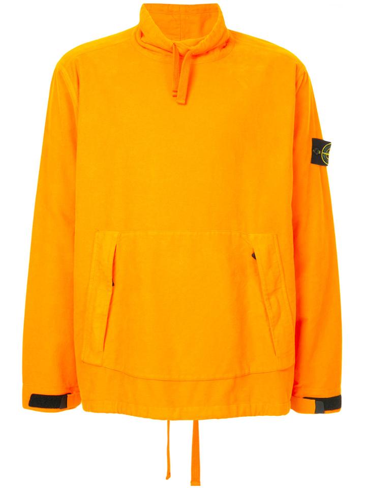 Stone Island Drawstring Sweatshirt - Yellow & Orange