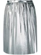Maison Margiela Pleated Mini Skirt - Silver