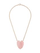 Irene Neuwirth 18kt Rose Gold Pink Opal Heart Necklace
