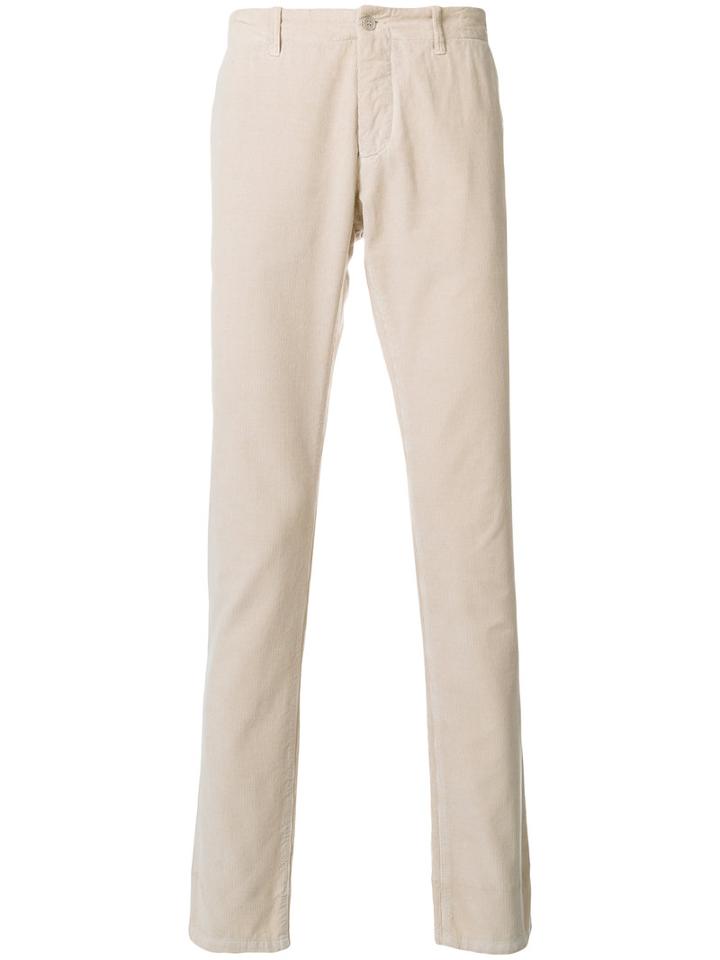 Tomas Maier - Tapered Trousers - Men - Cotton - 32, Nude/neutrals, Cotton