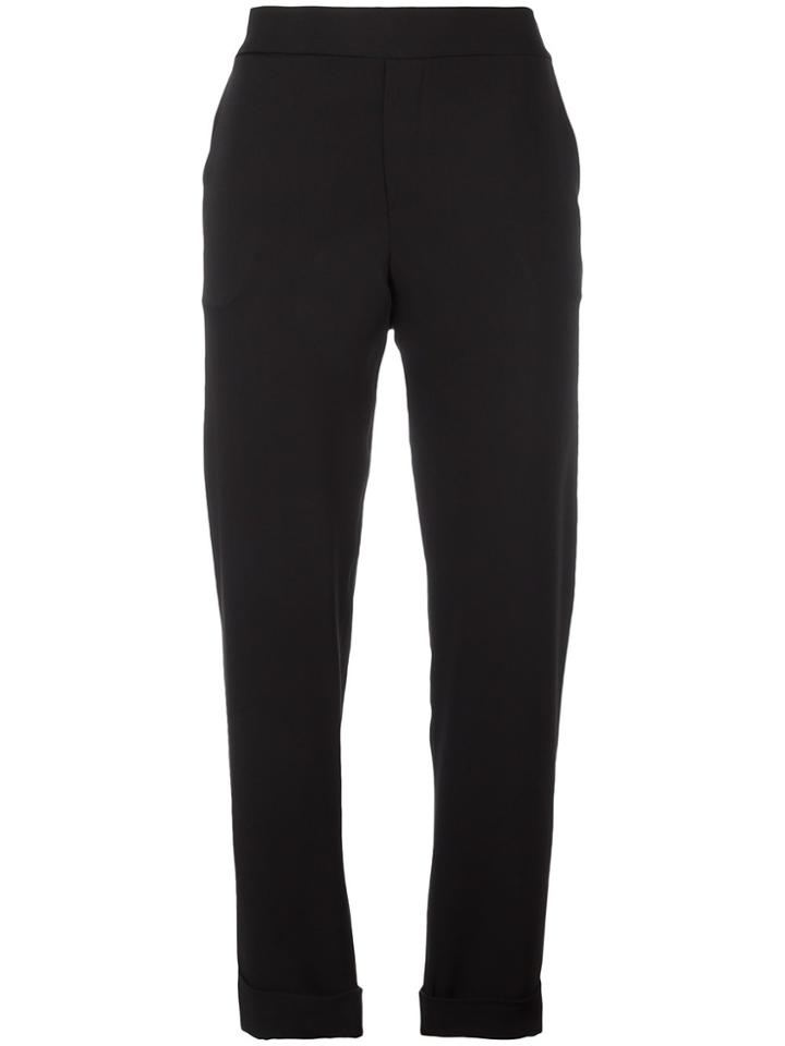 P.a.r.o.s.h. Pantera Cropped Trousers - Black