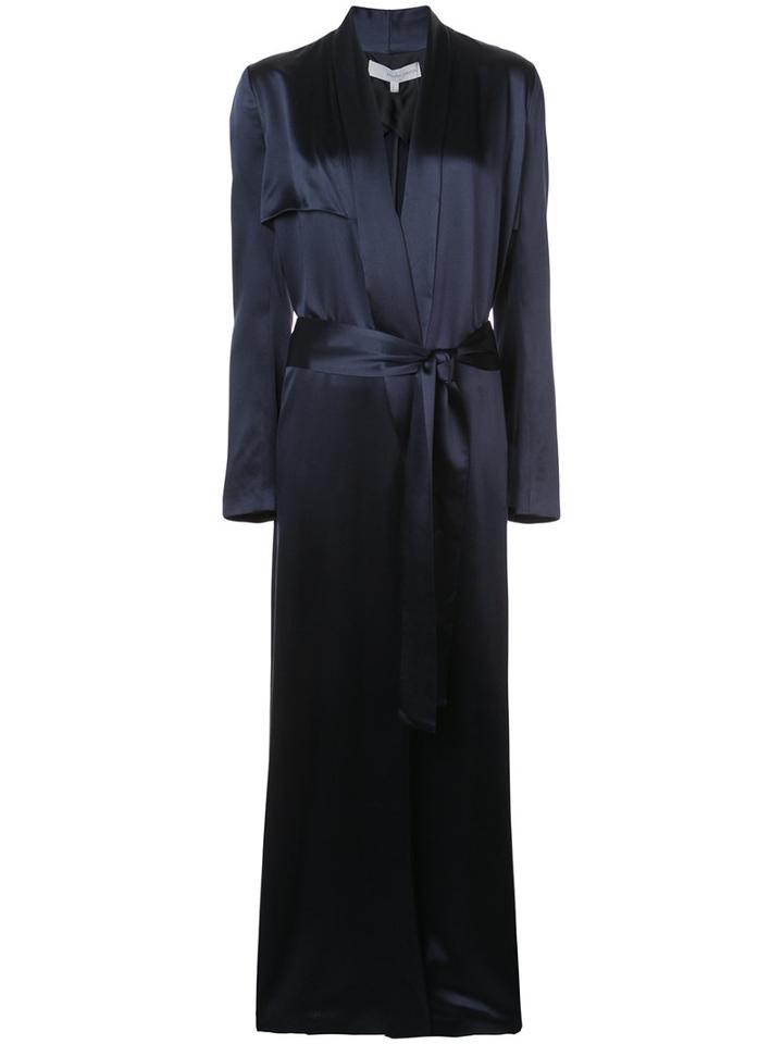 Galvan - Robe Duster Coat - Women - Silk - L, Blue, Silk