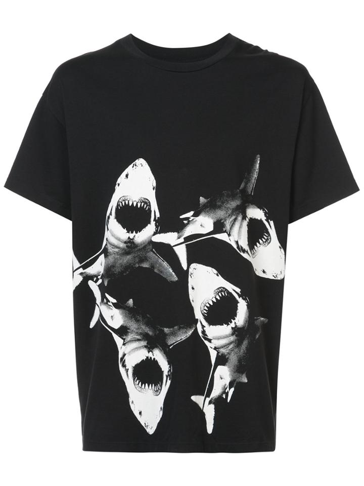 Amiri Shark Print T-shirt - Black