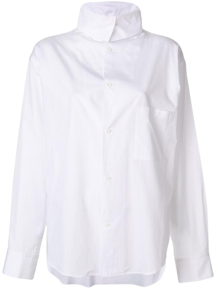 Y's High Neck Shirt - White