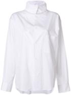 Y's High Neck Shirt - White