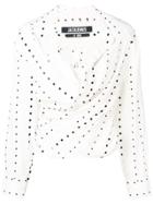 Jacquemus Polka-dot Ruched Blouse - White