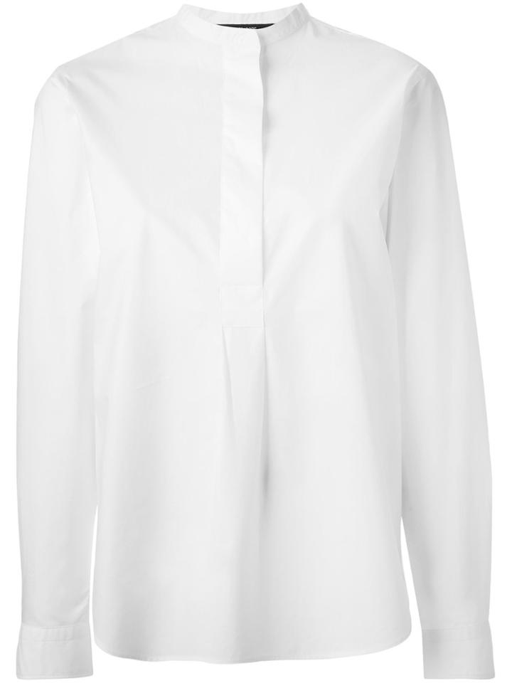 Sofie D'hoore Band Collar Blouse - White