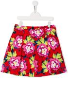 Kenzo Kids Gigi Japanese Flower Print Skirt - Pink