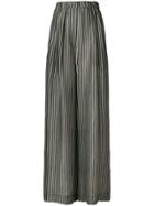 Christian Wijnants Striped Palazzo Pants - Green