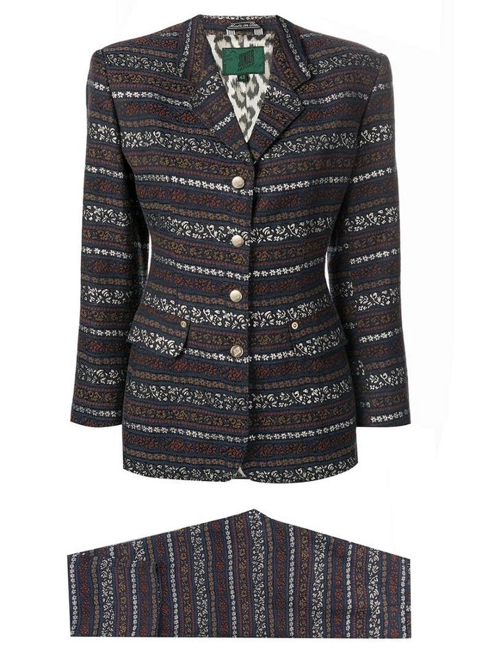 Jean Paul Gaultier Pre-owned 1990 Two Piece Patterned Trouser Suit -