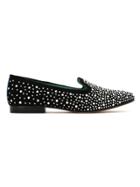 Blue Bird Shoes Hot Fix Suede Loafers - Black