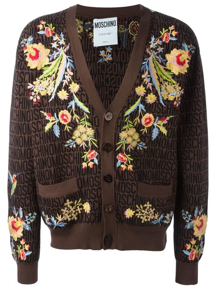 Moschino Floral Embroidered Cardigan