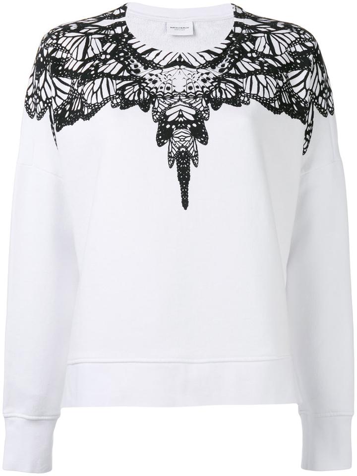 Marcelo Burlon County Of Milan - Printed Sweatshirt - Women - Cotton - S, White, Cotton