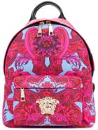 Versace Barocco Print Backpack - Pink & Purple