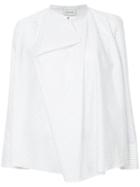 Lemaire Draped Striped Shirt - White
