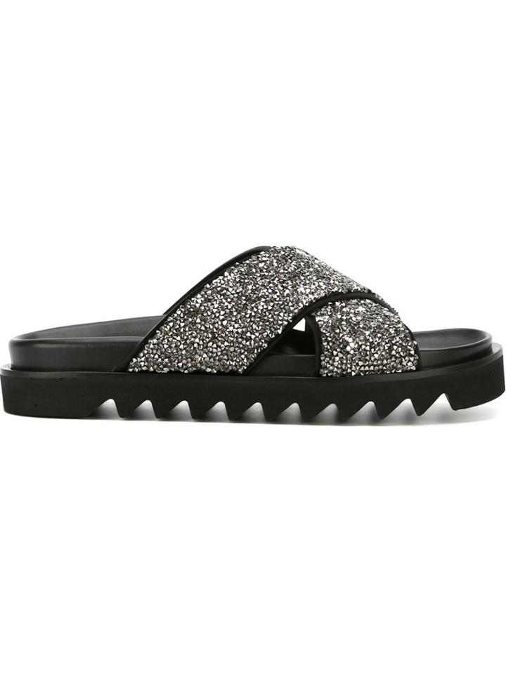 A.f.vandevorst Crisscross Sliders