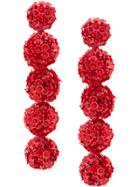 Sachin & Babi Fleur Bouquet Earrings - Red