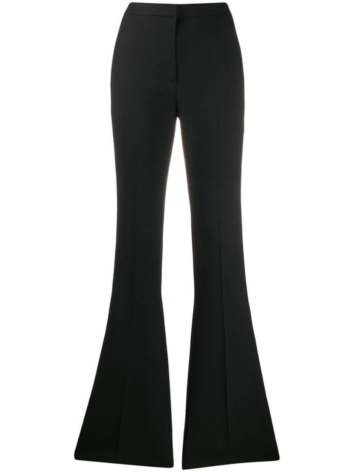 Alexander Mcqueen High-rise Flared Tailored Trousers - Black
