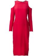 Piamita Shoulder Cutout Dress, Women's, Size: Small, Red, Silk