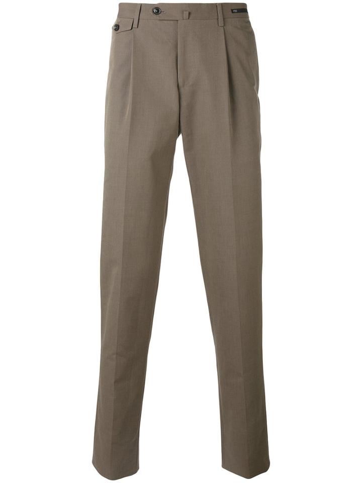 Pt01 - Tailored Trousers - Men - Cotton - 46, Green, Cotton