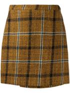 Roberto Collina Mini Check Pattern Skirt - Brown