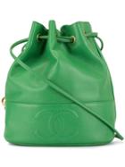 Chanel Pre-owned Cc Drawstring Shoulder Bag - Green