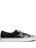 Vans Authentic Checker Flame Sneakers - Black