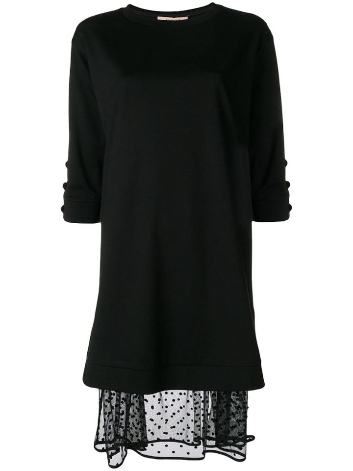 Twin-set Short Sweater Dress - Black