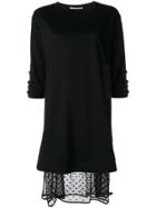 Twin-set Short Sweater Dress - Black