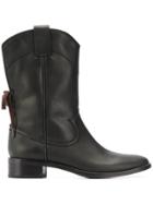 See By Chloé Classic Cowgirl Boots - Black