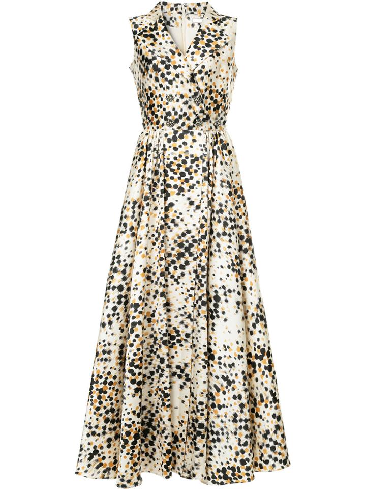 Alexis Mabille Polka Dot Wrap Dress - Multicolour