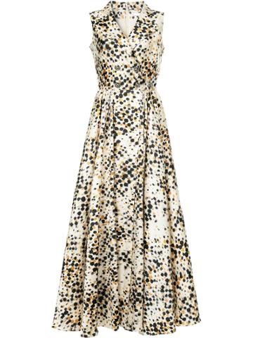 Alexis Mabille Polka Dot Wrap Dress - Multicolour