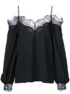 Zac Zac Posen Spaghetti Strapped Longsleeved Blouse - Black