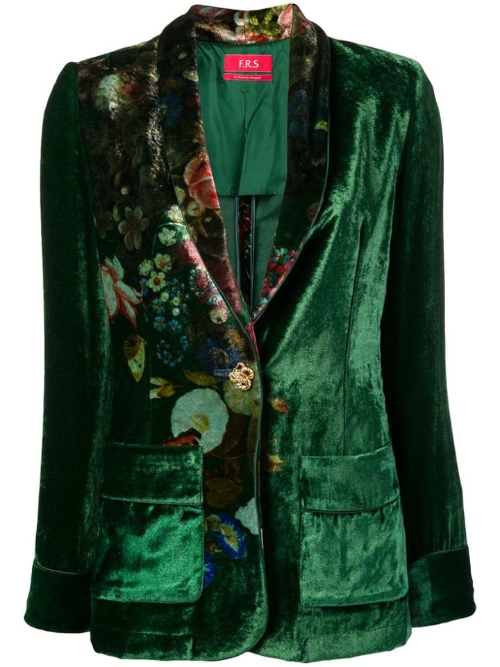 F.r.s For Restless Sleepers Floral Print Blazer - Green