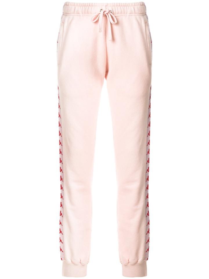 Faith Connexion Logo Stripe Track Pants - Pink & Purple