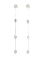 Meadowlark Pebble Chain Drop Earrings - Metallic