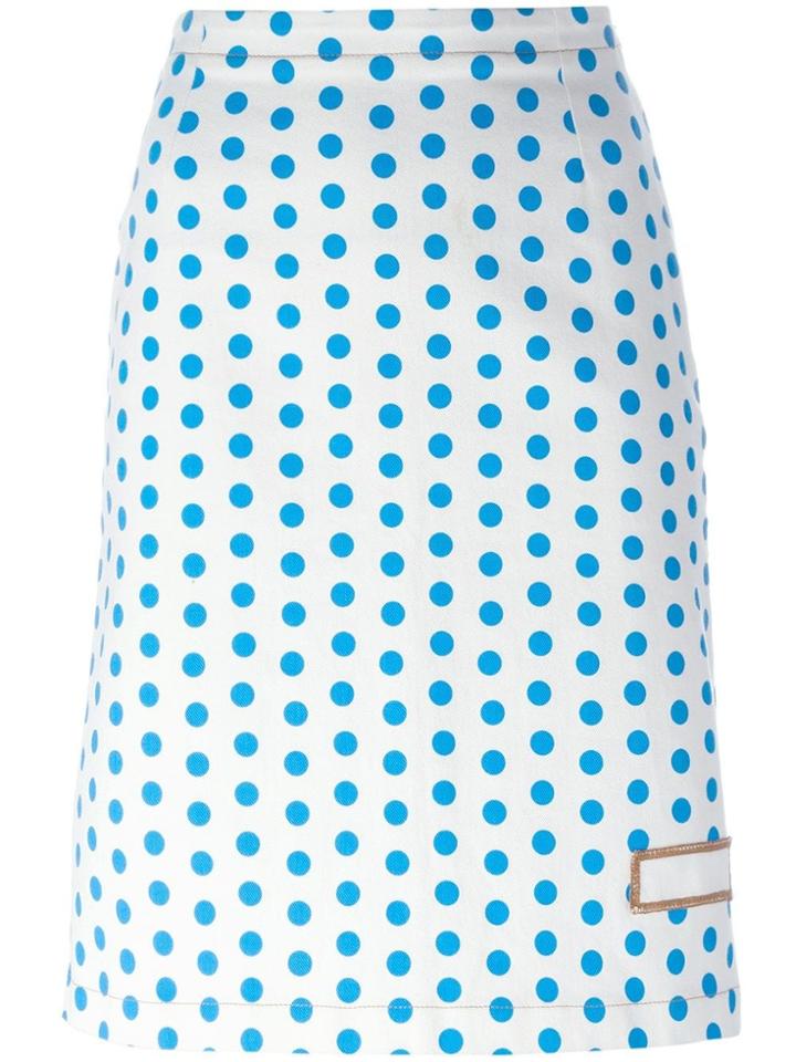 Jw Anderson Polka Dot Skirt - Blue