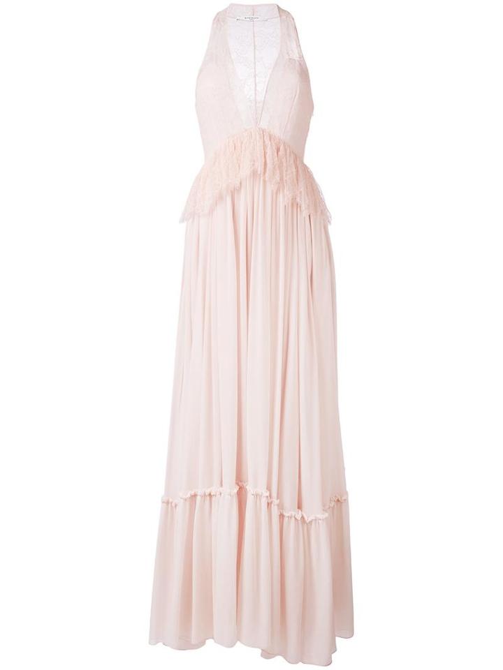 Givenchy Pleated Evening Gown, Women's, Size: 38, Pink/purple, Silk/polyamide
