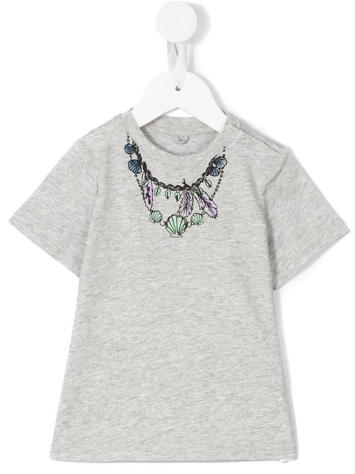 Stella Mccartney Kids - Necklace Print T-shirt - Kids - Cotton - 12 Mth, Grey