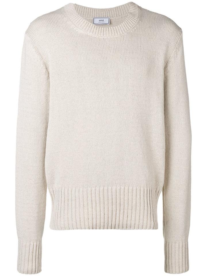 Ami Alexandre Mattiussi Crewneck Sweater - White