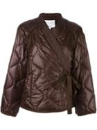 3.1 Phillip Lim Padded Kimono Jacket, Women's, Size: Small, Red, Acrylic/polyamide