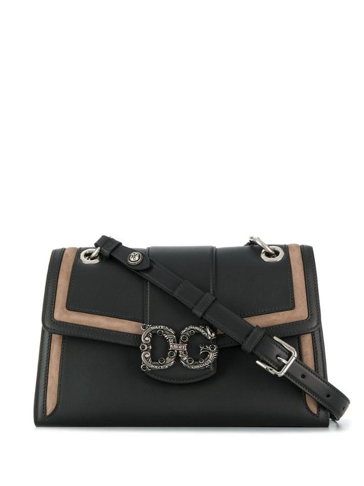 Dolce & Gabbana Two-tone Shoulder Bag - Black