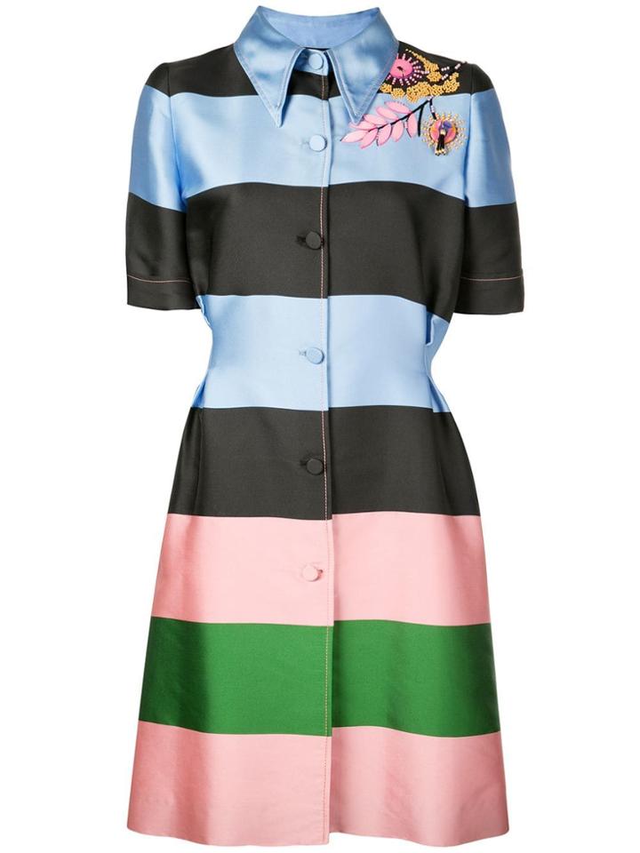Carolina Herrera Striped Shirt Dress - Multicolour