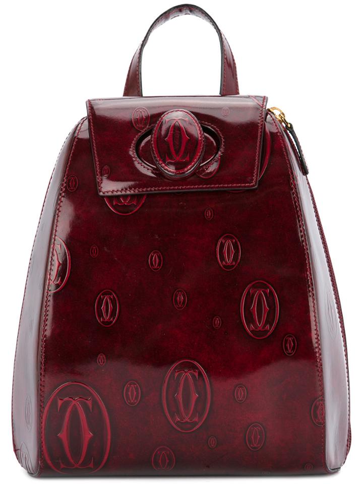 Cartier Vintage Happy Birthday Backpack - Red