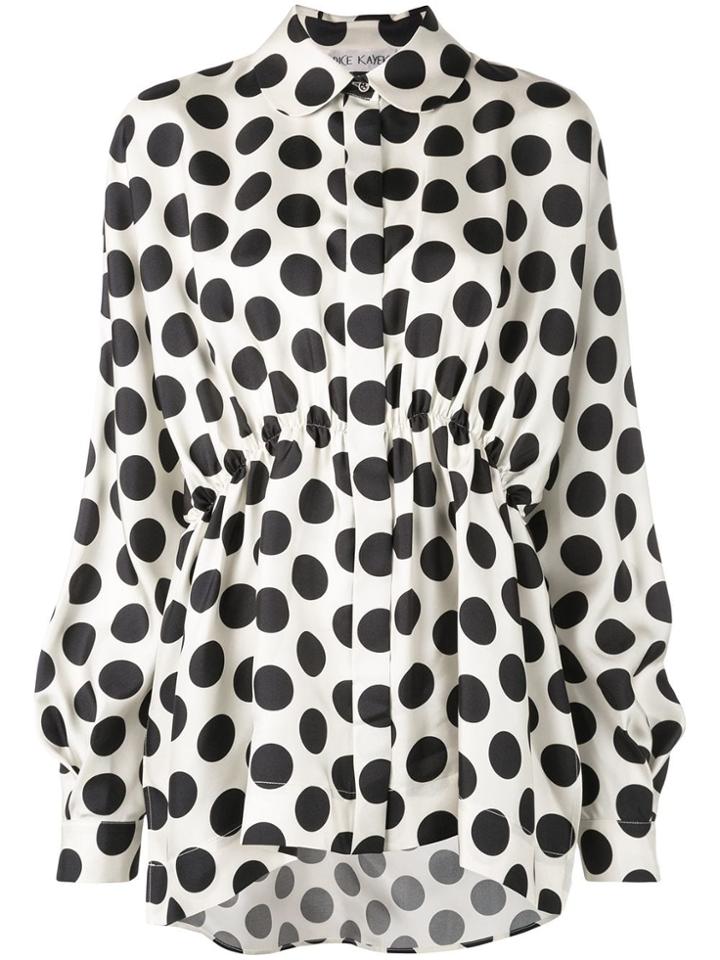 Dice Kayek Polka-dot Print Shirt - White