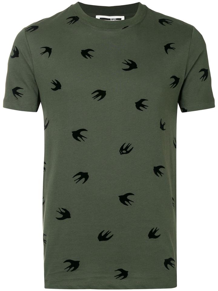Mcq Alexander Mcqueen Mini Swallow T-shirt - Green