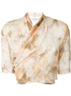 Romeo Gigli Vintage Printed Wrap Top