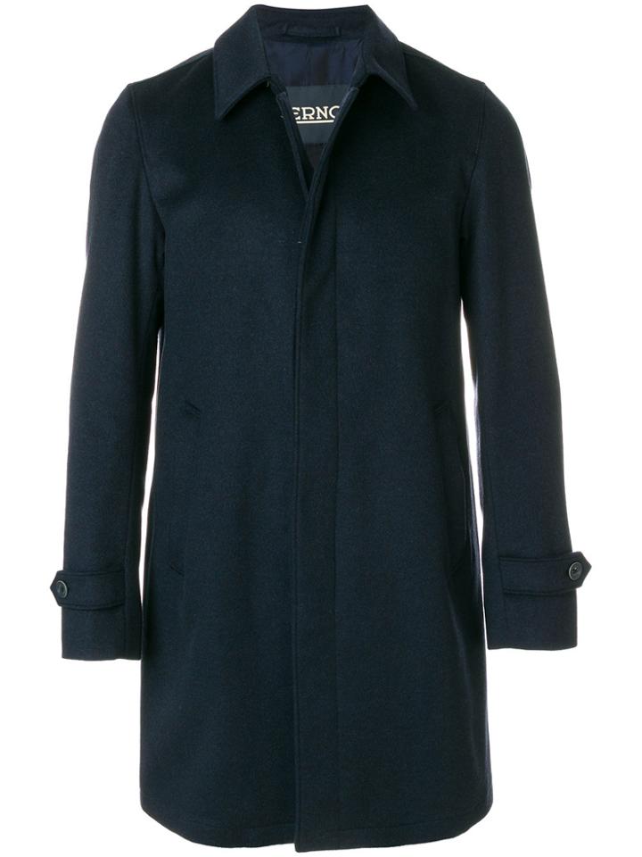 Herno Long Line Shirt Jacket - Blue