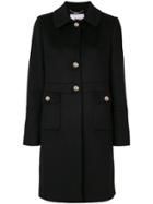 Blugirl Large Buttoned Coat - Black