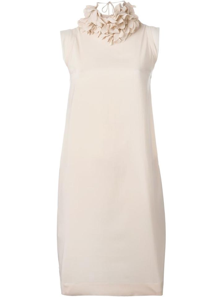 Brunello Cucinelli Ruffle Collar Dress